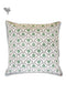 20s Cotton Cushion Cover in Floral Block Print