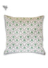 20s Cotton Cushion Cover in Floral Block Print