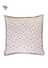 20s Cotton Cushion Cover in Floral Block Print