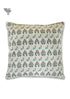 20s Cotton Cushion Cover in Block Print with Piping