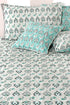 20s Cotton Cushion Cover in Block Print with Piping