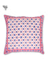 20s Cotton Cushion Cover in Geometric Block Print