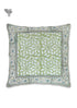 20s Cotton Cushion Cover in Floral Block Print