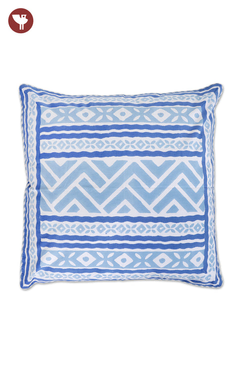 20s Cotton Cushion Cover in Block Print