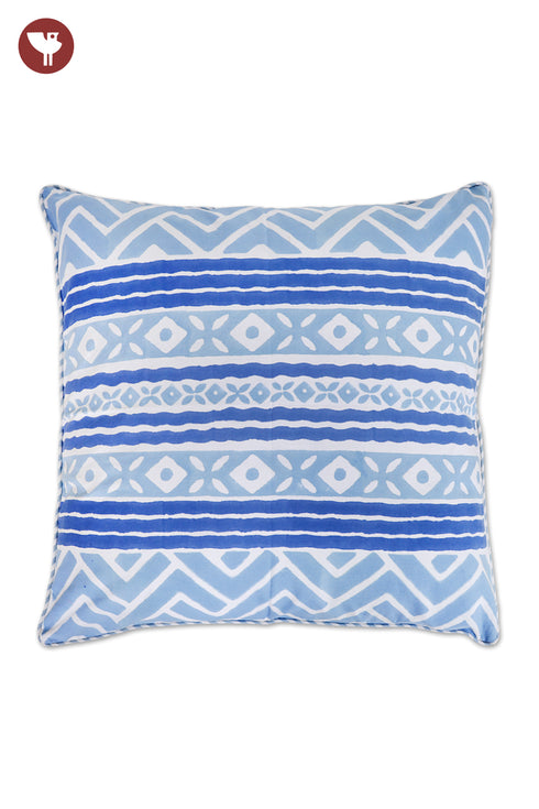 20s Cotton Cushion Cover in Block Print