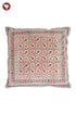 20s Cotton Cushion Cover in Floral Block Print