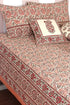 20s Cotton Cushion Cover in Floral Block Print