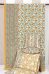 20s Cotton KING SIZE Bed Cover in Block Print