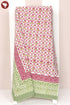 20s Cotton Bed Cover In Geometric Block Print
