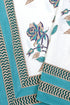 20s Cotton Bed Cover in Floral Block Print