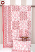 20s Cotton Bed Cover in Floral Block Print