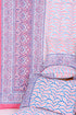 20s Cotton KING SIZE Bed Cover In Block Print