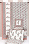 20s Cotton KING SIZE Bed Cover In Floral Block Print