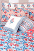 20s Cotton Bed Cover in Floral Block Print