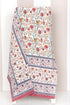 20s Cotton Bed Cover in Floral Block Print