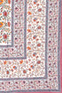 20s Cotton Bed Cover in Floral Block Print