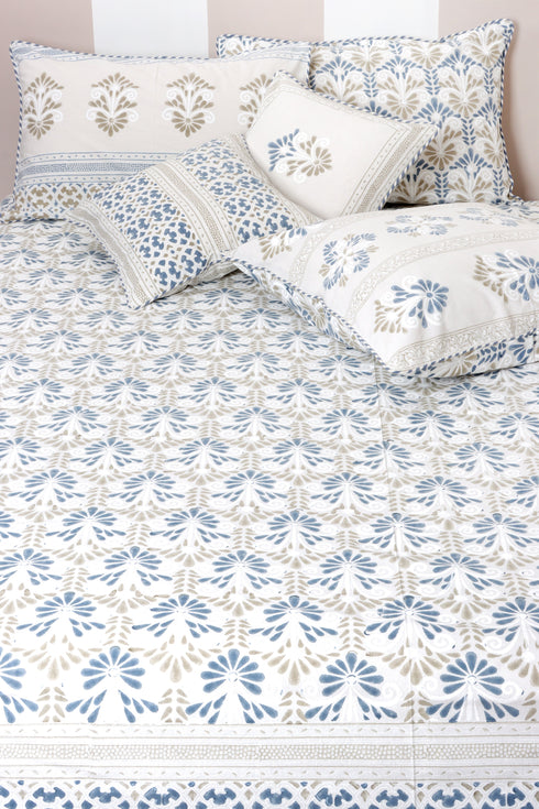 Mulmul Cotton Quilt in Block Print