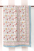Mulmul Cotton Quilt Floral Block Print