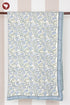 Mulmul Cotton Quilt in Floral Block Print