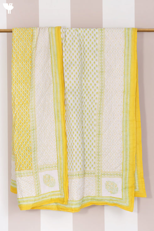 Mulmul Cotton Quilt in Block Print