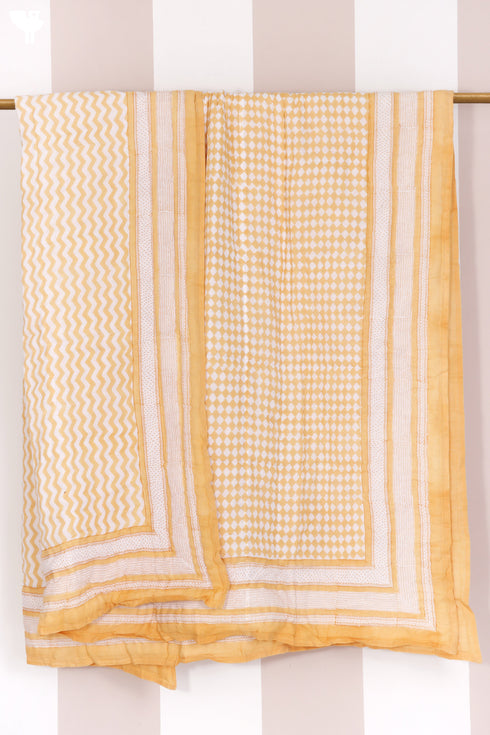 Mulmul Cotton Quilt in Block Print