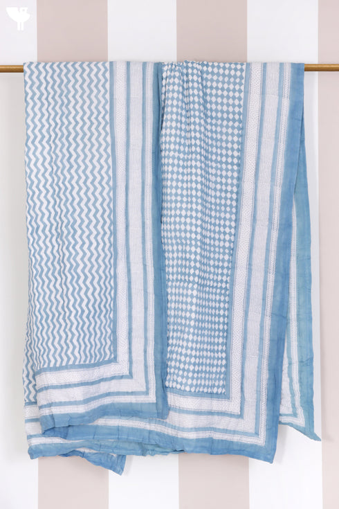 Mulmul Cotton Quilt in Block Print