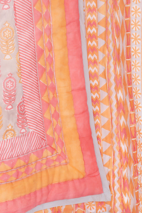 Mulmul Cotton Quilt in Block Print