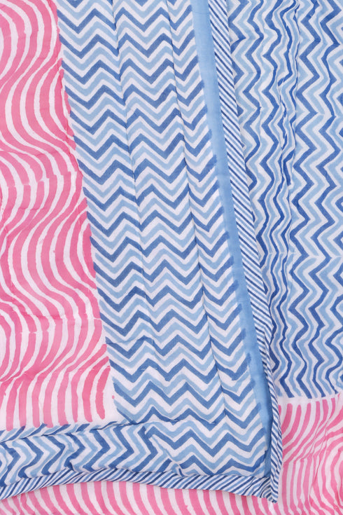 Mulmul Cotton Quilt in Block Print