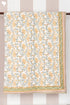 Mulmul Cotton Quilt Floral Block Print