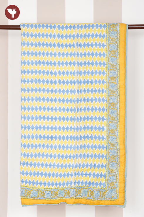 Mulmul Cotton Quilt in Block Print