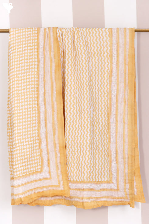 Mulmul Cotton Quilt in Block Print