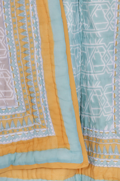 Mulmul Cotton Quilt in Block Print