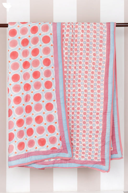 Mulmul Cotton Quilt in Block Print