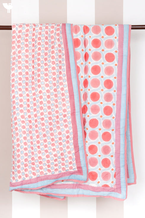 Mulmul Cotton Quilt in Block Print