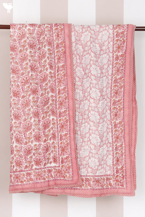 Mulmul Cotton Quilt in Block Print