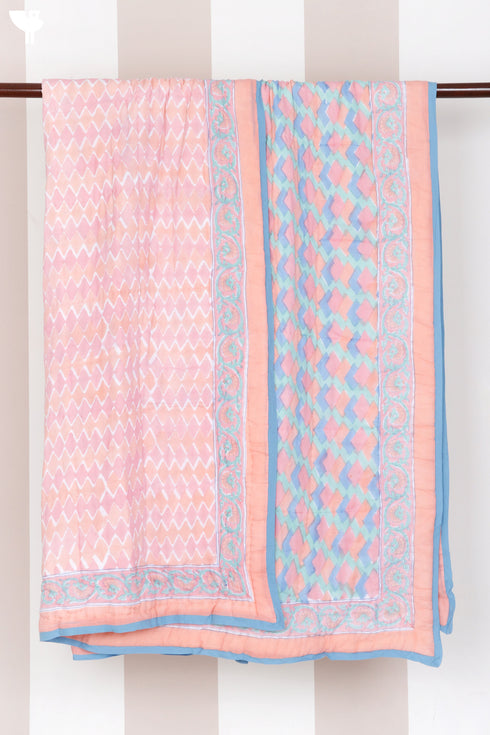 Mulmul Cotton Quilt in Block Print