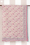 Mulmul Cotton Quilt in Floral Block