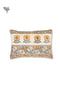 20s Cotton Cushion Cover in Block Print with Piping