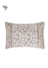20s Cotton Cushion Cover In Floral Block Print Soft White Peach