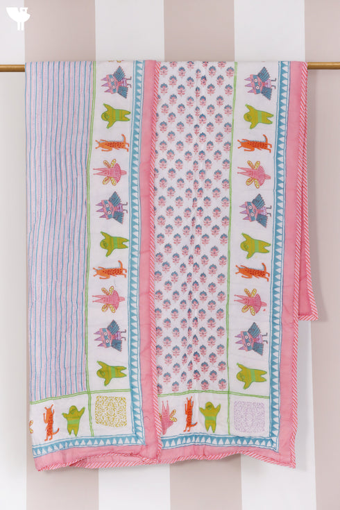 Mulmul Cotton Quilt in Block Print