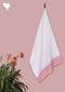 Handloom Cotton Bath Towel With Block Print Border
