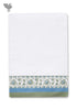 Handloom Cotton Bath Towel With Block Print Border