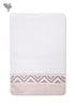 Handloom Cotton Bath Towel With Block Print Border