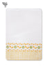 Handloom Cotton Bath Towel With Block Print Border
