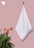 Handloom Cotton Bath Towel With Block Print Border