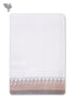 Handloom Cotton Bath Towel With Block Print Border