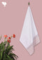 Handloom Cotton Bath Towel With Block Print Border