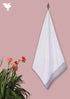Handloom Cotton Bath Towel With Block Print Border