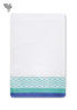 Handloom Cotton Bath Towel With Block Print Border