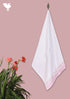 Handloom Cotton Bath Towel With Block Print Border